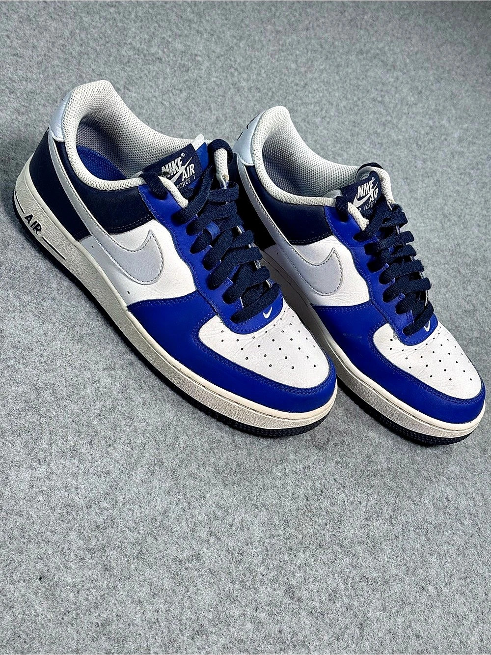 Nike Air Force 1 '07 3 White Deep Royal Sneakers